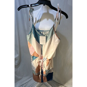 ETCYY NWT Abstract Retro 60s Colorblock Dress Women’s Medium Beach/Resort Style